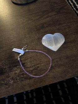 Pink topaz Crystal Bracelet