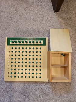 Montessori counting, multiplication, and division tools