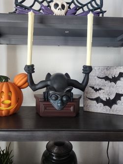 Disney Haunted Mansion Gargoyle Candelabra Light Flicker