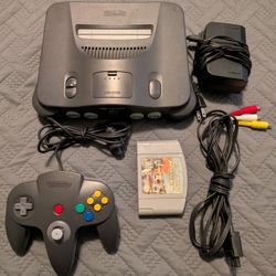 Nintendo 64 Console Region Free W/ Mario Kart Controller & 1 Game