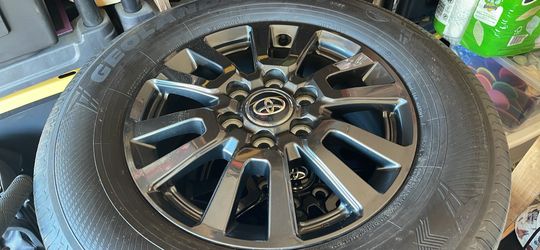2025 Landcruiser wheels and tires with TPMS