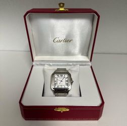 White Santos Watch