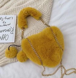Faux fur purse