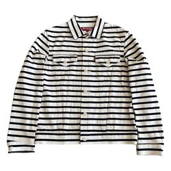 Junya Watanabe x Levi’s SS11 Border Stripes Cotton Trucker Jacket Small Medium 