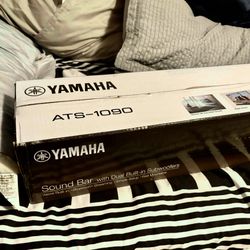 Yamaha ATS-1090 Soundbar System (New Open Box) – Dolby Audio | Wireless Sub Ready | 160W Bass | HDMI ARC | Clear Voice Pro | Bluetooth | 4K HDR