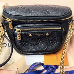 Authentic Louis Vuitton Mini Bumbag Monogram Empreinte Leather