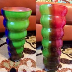 Cirrus Glass Vase Multicolored 