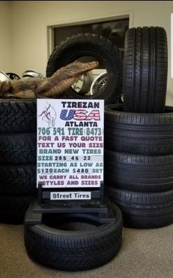 285 45 22 BRAND NEW TIRE TIRES $120 EACH $480 SET