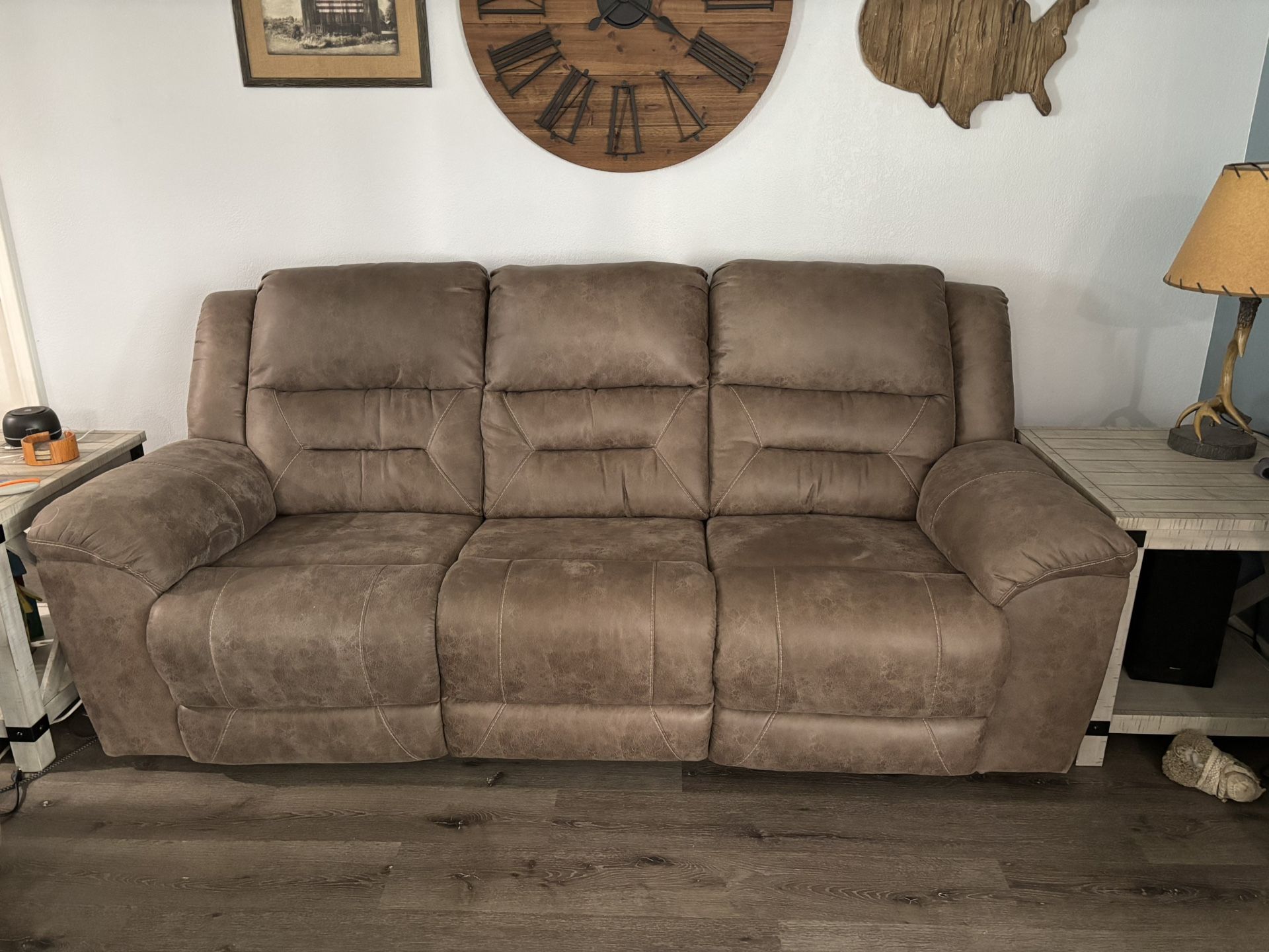 Double Recliner Couch