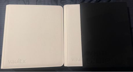 Vault X 9 pocket and 12 Pocket binders (White Edition)