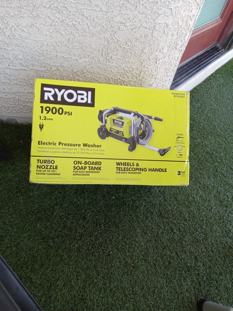 Ryobi 1900 Psi Pressure Washer