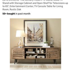 Brand new mid century modern tv console