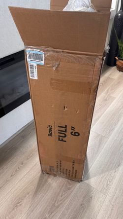 Full Mattress 6 Inch — New, Still Sealed in Plastic