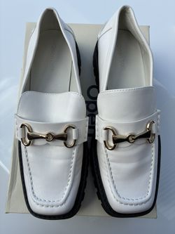 White Loafers size 7