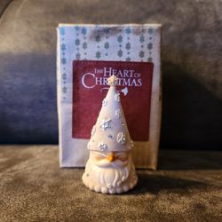 Heart of Christmas Enesco Snow Gnome Miniature Figurine Ornament (contact info removed) Rare