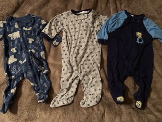 Baby boy pajama bundle 0-3 months