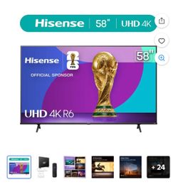 Hisense R6 series is a 58-inch 4K UHD smart TV