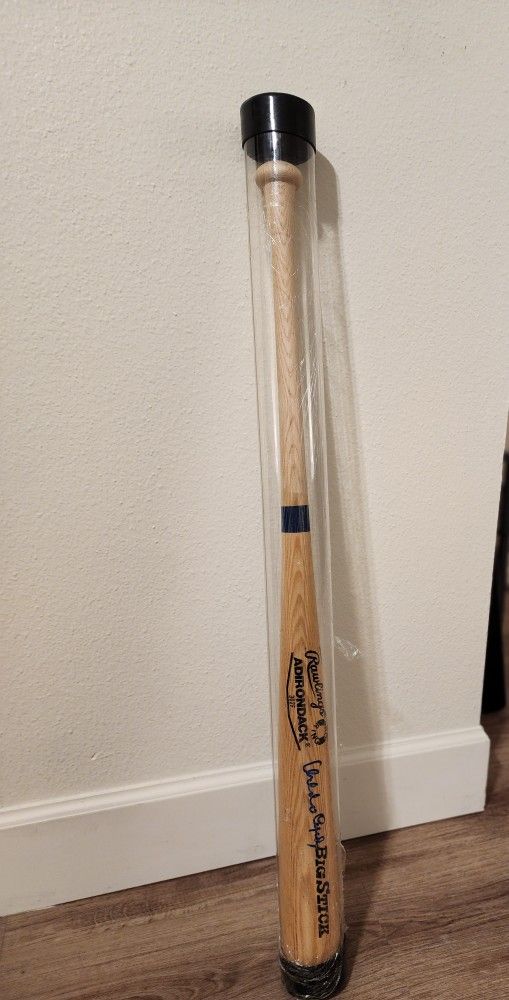 WOOD BAT Orlando Cepeda AL KALINE Autographed Rawlings/Adirondack 302F Big Stick 34”