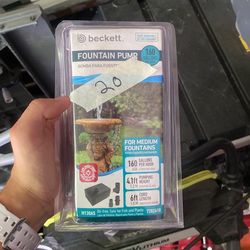 Beckett Fountain Pump 160 Gallon