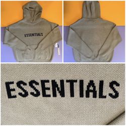 Fear Of God Essentials FW21 Knit Hoodie Pistachio S