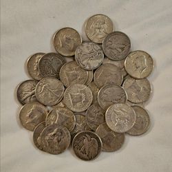 31 Silver pre-1965 halves