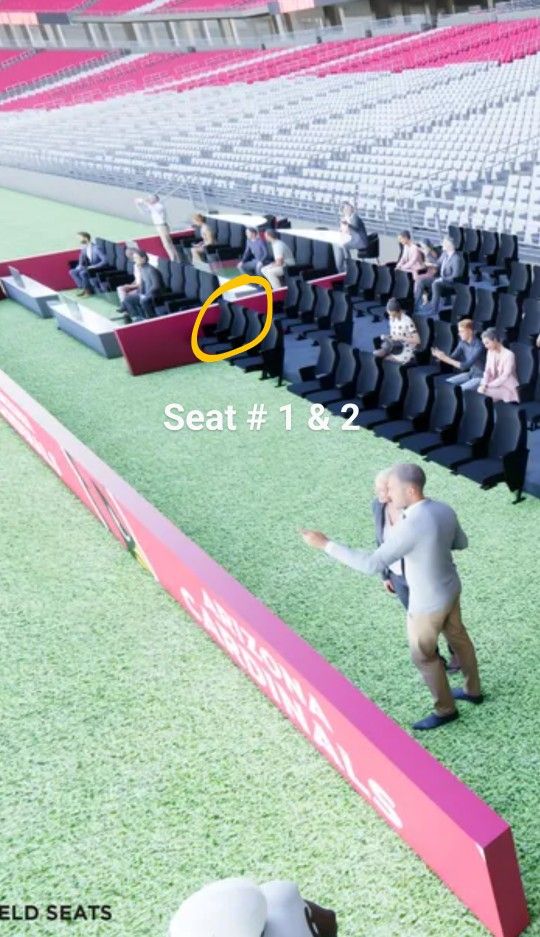 SEPT 15 LA RAMS ARIZONA CARDINALS Tickets Luxury Seating Sideline Field Seats Row 1 All Inclusive Food & Drink At Morgan's Athletic Club VIP Parking