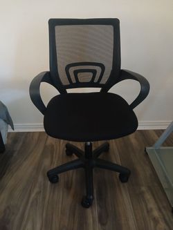 Office desk and office chair