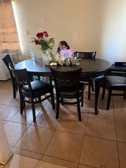 Table and two fridges