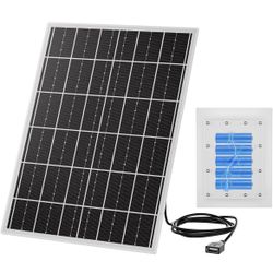 15W 5V Solar Panel for Outdoor Security Camera with 20Ah LiFePO4 Battery - Monocrystalline Solar Panel Kit, MPPT Control Board & USB Output Solar Char