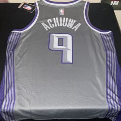 Precious Achiuwa #9 Sacramento Kings City Edition Jersey Adult Men’s size Small New with Tags “Light the Beam”