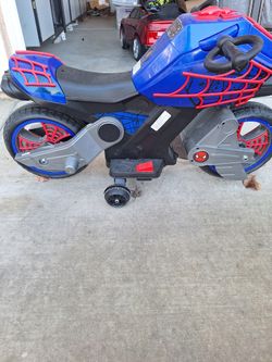 Spiderman Battery Powered Motor Cycle