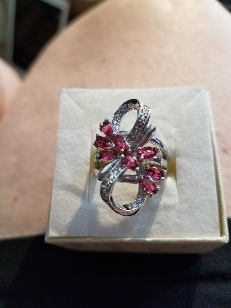 Ruby cocktail ring