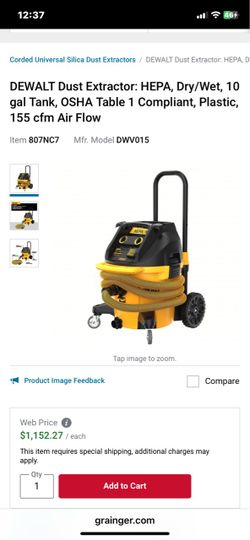DeWalt HEPA shop vacuum