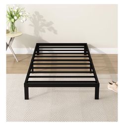 7 Inch Twin Bed Frames Heavy Duty Low Profile Metal Platform No Box Spring Needed Mattress Foundation, Easy to Assembly, Noise Free, Black