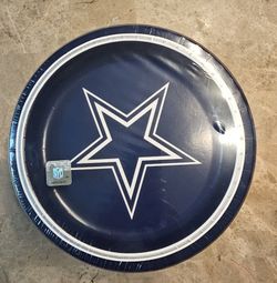 Plates DALLAS COWBOYS 85 Count 10 1/6 In (25.5cm)