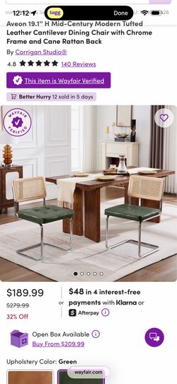 MCM Marcel Breuer Cesca Dining Room Chairs, Midcentury Modern