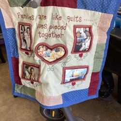 Hand Made Quilted Photo Collage New