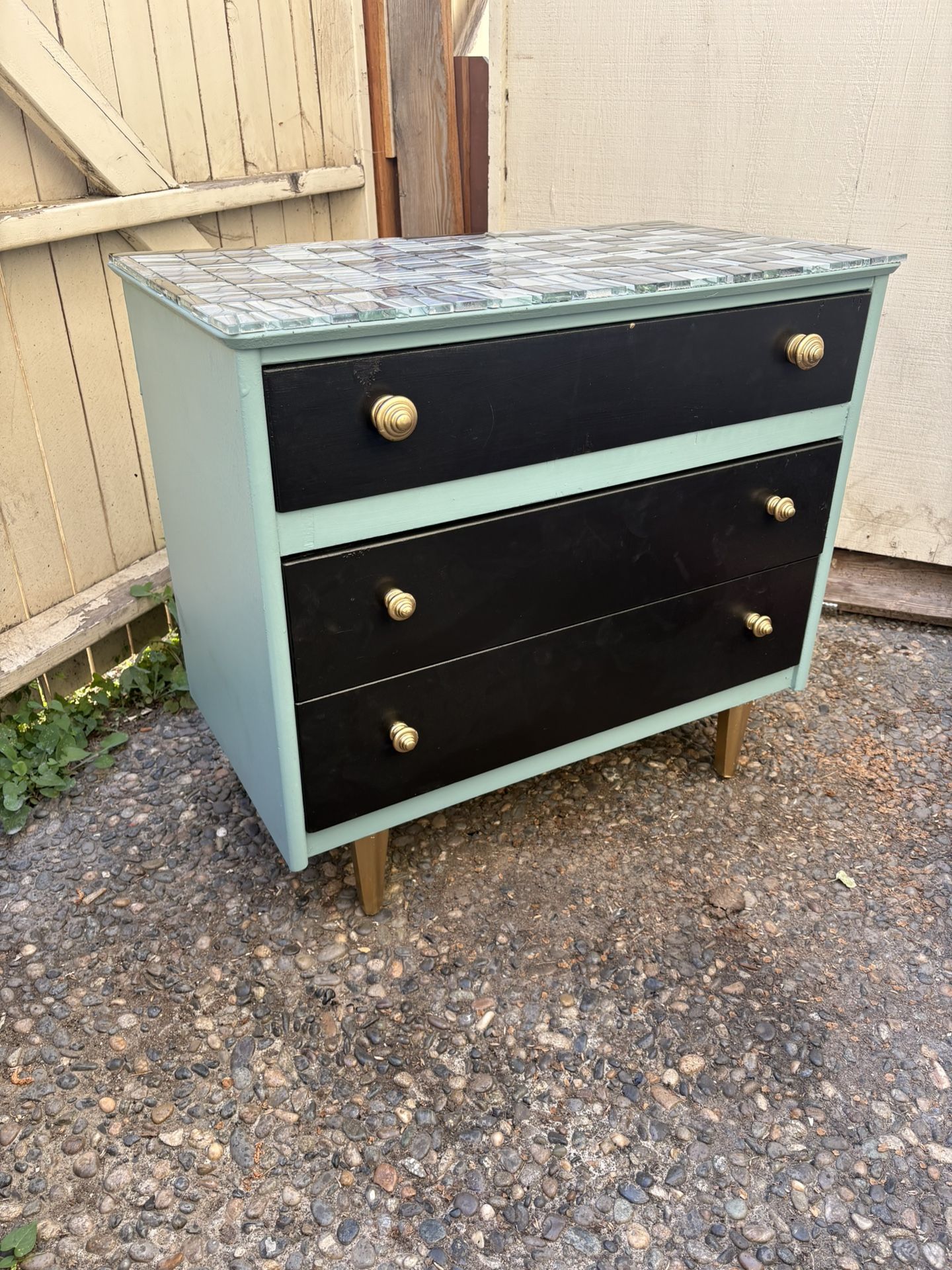 Vintage Lebus 1960’s fully restored mid-century 3-drawer dresser
