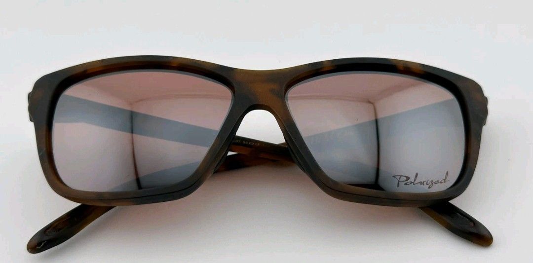 OAKLEY 'HOLD ON' MATTE TORTOISE BROWN IRIDIUM POLARIZED SUNGLASSES 009298-07