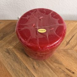 NEW 3-Wick Pillar Candle Cranberry Scented Height 6” Diameter 5.5” West Las Vegas See My Listings Summerlin