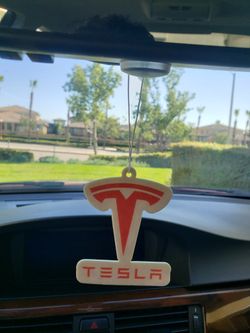TESLA Car Logo Air Freshener (Double Sided)