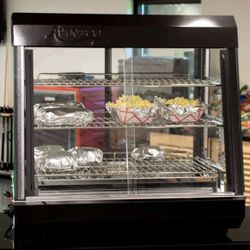 Food Warmer Display Case – 26”, Commercial, 3-Shelf Heated