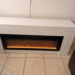 TV Stand Con Chimenea
