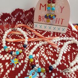 Pearl Autism Awareness Jewelry Set
