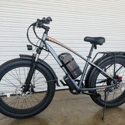 New 1000W Electric Bike for Adults, 7 Speed Ebike with 26" Fat Tire, Max 30MPH & 50 Miles, 48V 18.2Ah Battery, Hydraulic Disc Brake, All-Terrain Moped