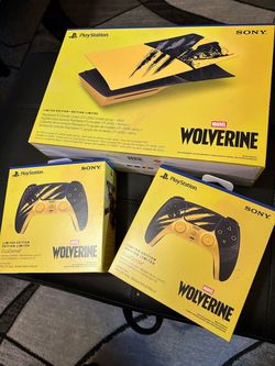 Marvel's Wolverine Limited Edition PS5 UPGRADE Bundle!!! Limited Edition PS5 Console Cover + TWO Limited Edition Controllers!!!