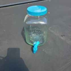 Glassware Drink Dispenser (Blue) And Clear 