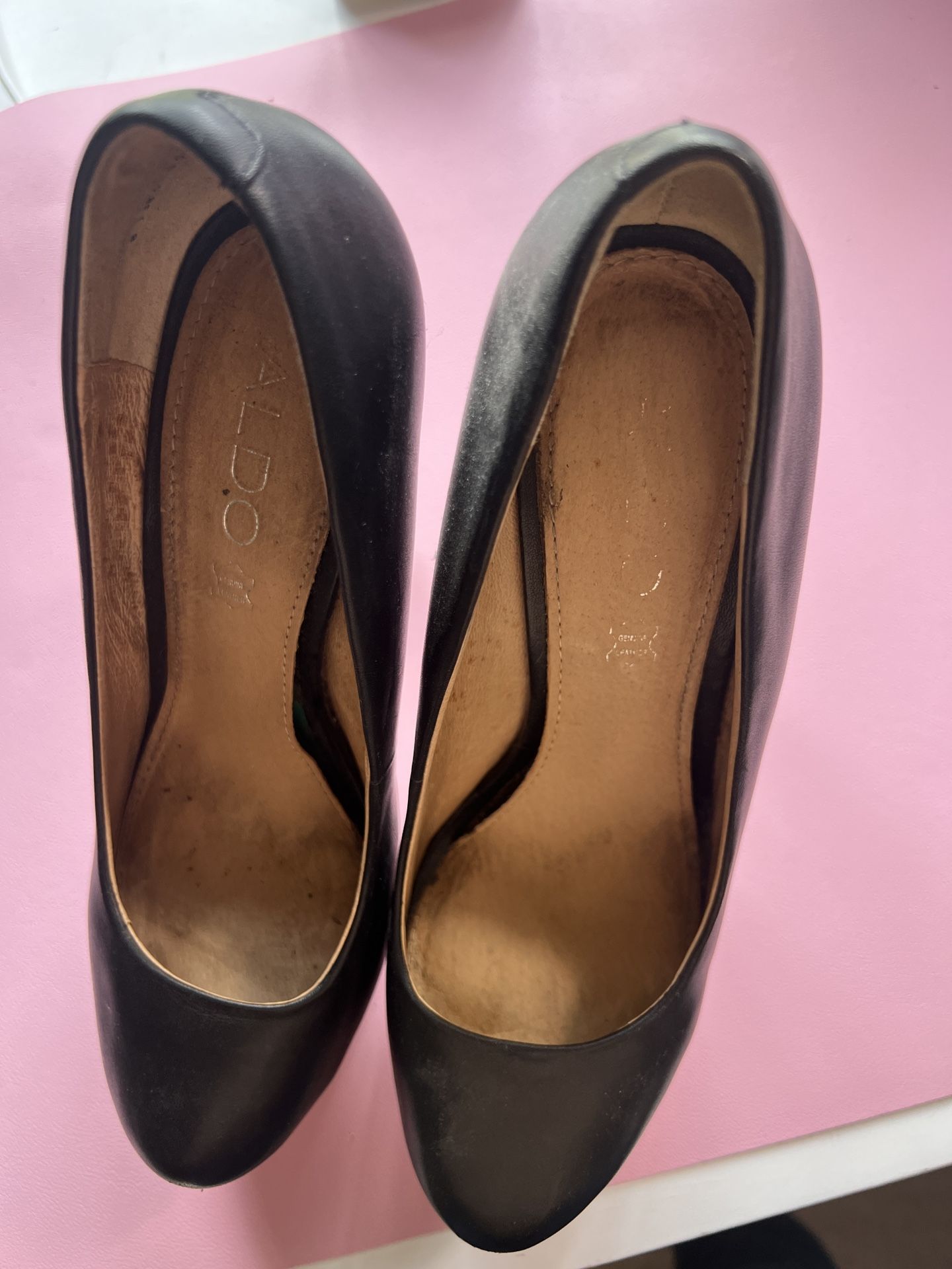 ALDO Black & White Pointed-Toe Stiletto Heels | Classic Pumps | Size 8