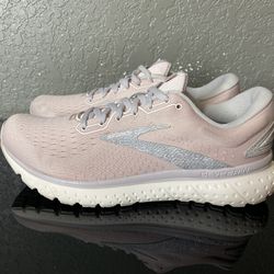 Brooks Glycerin 18 Women's Size 10 Medium Pink Gray Running Shoes 1203171B640