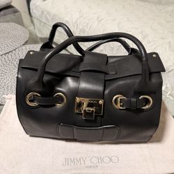 Jimmy Choo Black Leather Bag